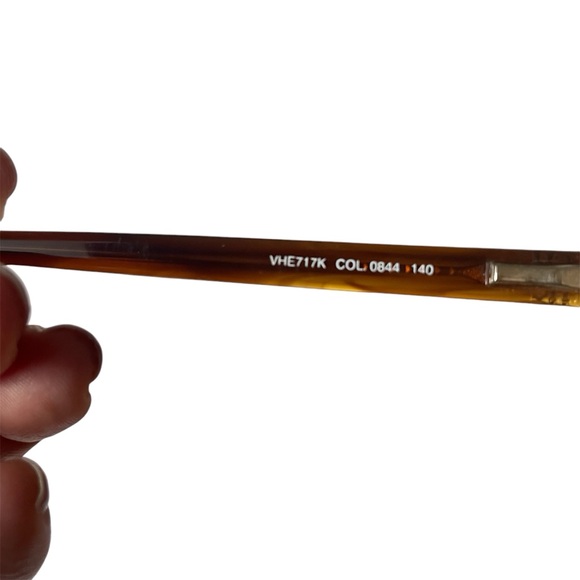 Carolina Herrera VHE717K 0844 Blue Brown Eyeglasses Frames - Picture 5 of 5